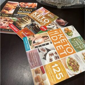 Keto dessert, air fryer, And Diet 125 Cookbook Set Of 3